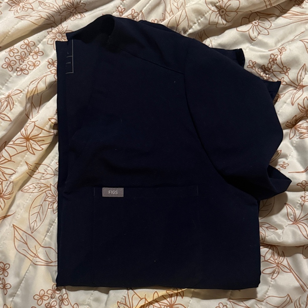 Figs navy Blue Medical Scrub Top